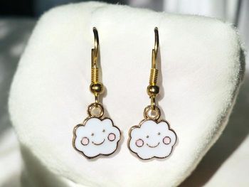 Boucles d'oreilles nuage enfant