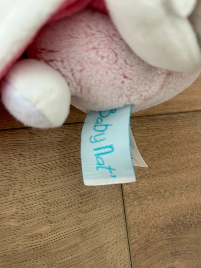 Doudou mouchoir lapin baby nat - photo numéro 5