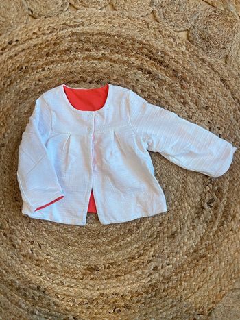 Gilet réversible fille 6 mois Obaibi