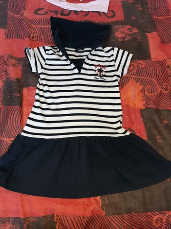 Jolie Robe marinière "nice cote d'azur "