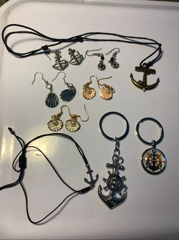 Lot bijoux accessoires style marin