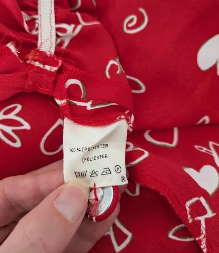 Robe d'été rouge vintage mi-longue - Devernois - taille 40 - photo numéro 5