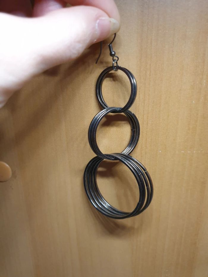 Magnifiques longues b o vintage grands anneaux - photo numéro 2