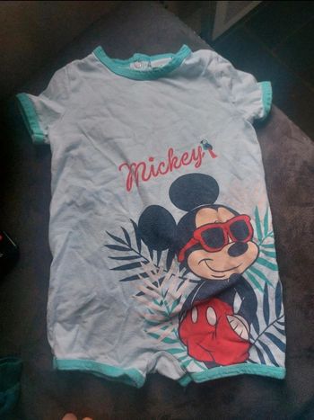 Barboteuse grenouillère mickey