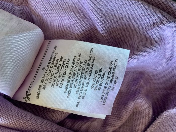 Pull mauve col V - photo numéro 5