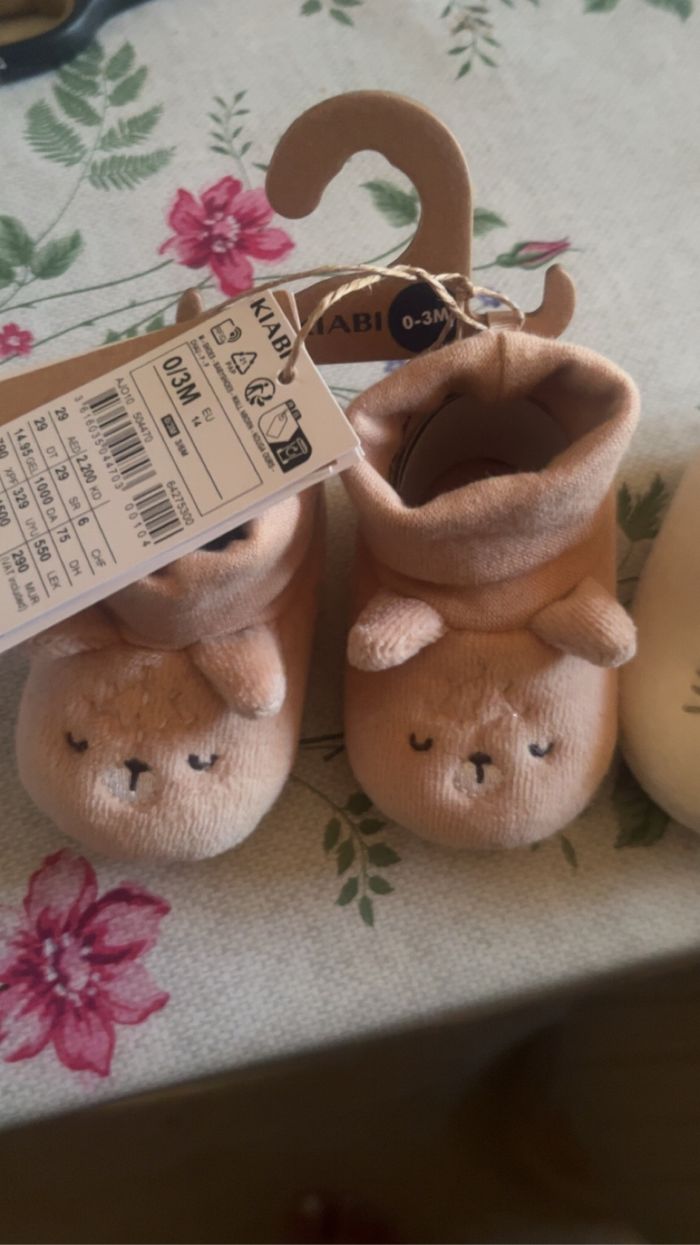 Chaussons bébé taille 0-3mois
