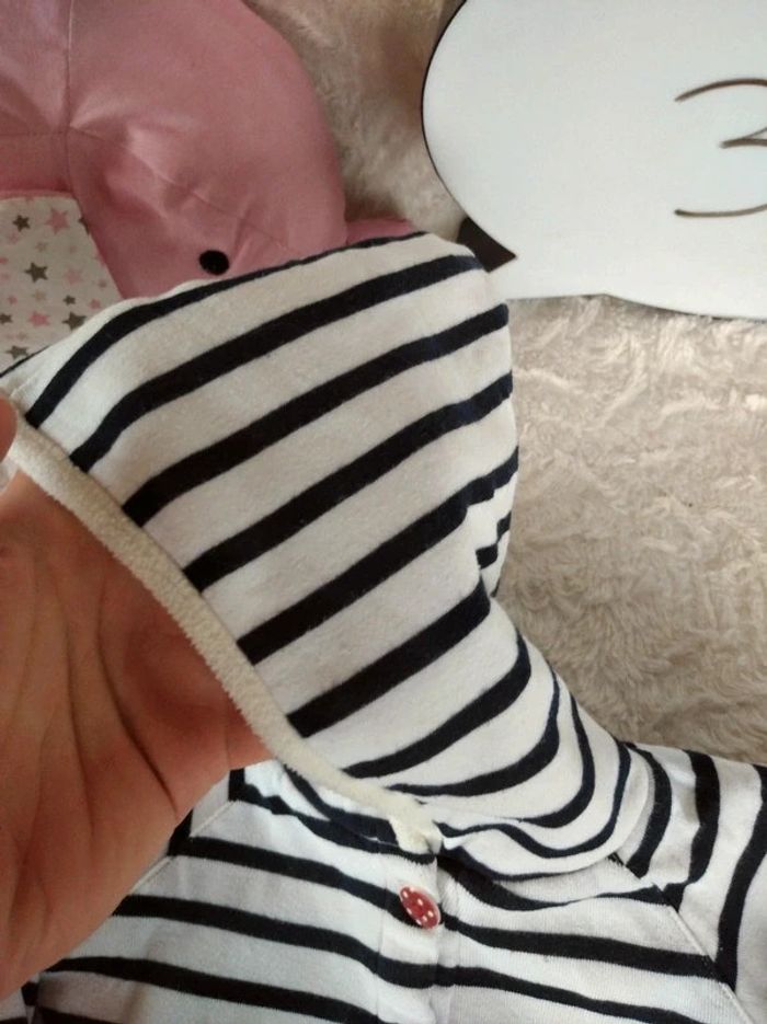 Veste gilet manteau à capuche Fille 3 mois Poisson étoile Terre de marins - photo numéro 7
