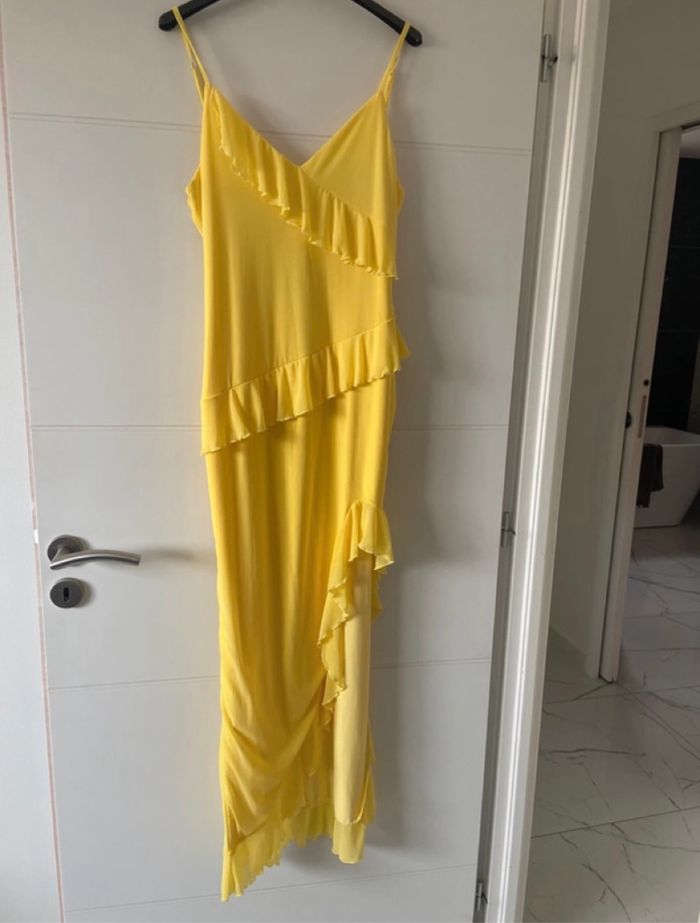 Robe jaune longue taille L