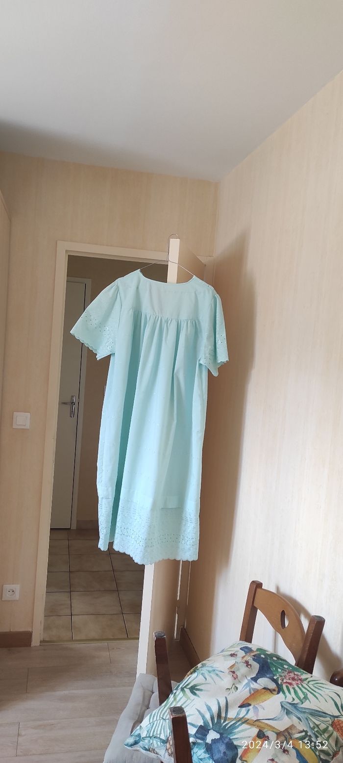 Chemise de nuit dentelle fait main ✋T. 54 - photo numéro 11