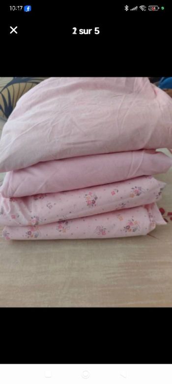 Lot de 4 draps housse 1 personne