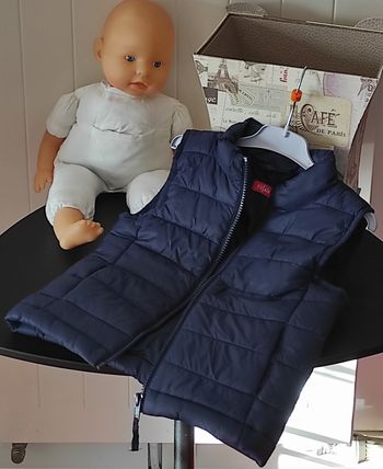 Doudoune légère sans manches garçon – 5 ans – Bleu marine – Très bon état 🧥