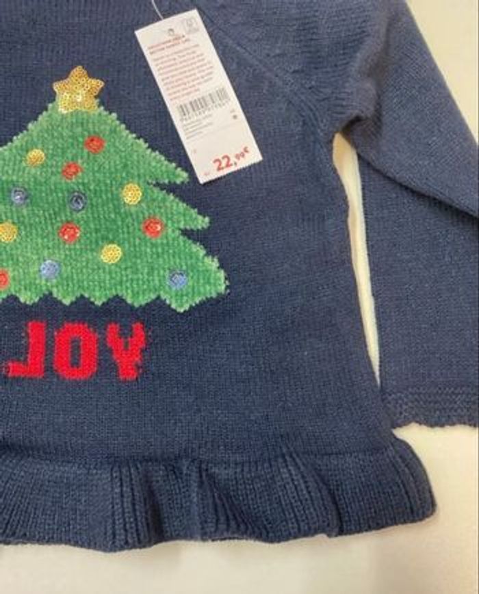Pull bébé fille - noël - neuf - Zippy - Taille 12 mois - photo numéro 3