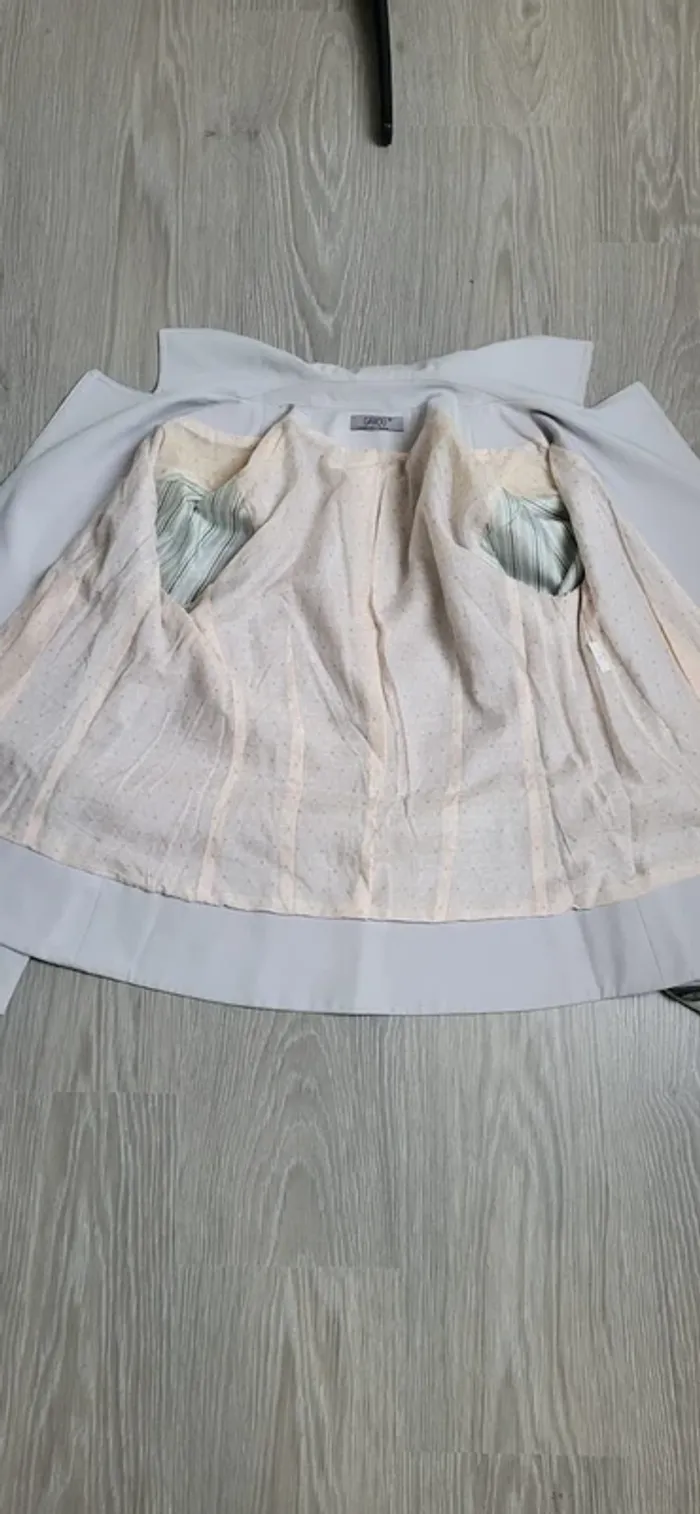 Veste gris clair asymétrique Garou Patrick Mendes - photo numéro 9