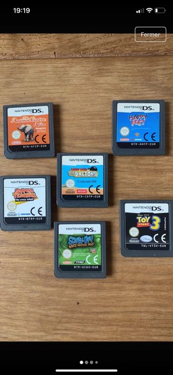 Lot de 6 jeux DS Nintendo DS