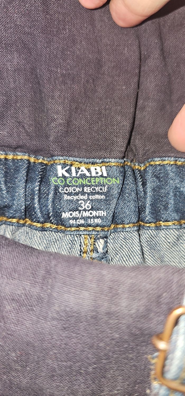 Salopette en jean 36mois Kiabi - photo numéro 4