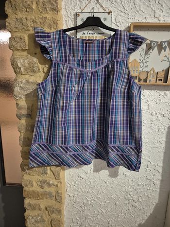 Magnifique blouse sans manches estivale Blancheporte taille 48