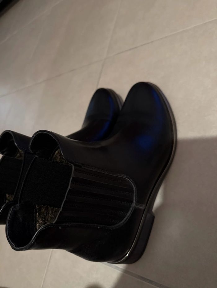 Bottines liseré doré - photo numéro 3