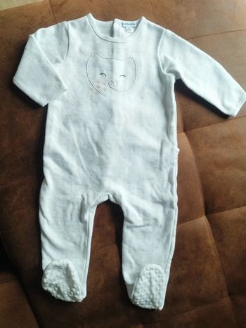 Pyjama une pièce sweat fille 18 mois
