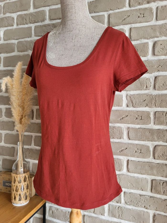 T-shirt à manches courtes rouge brique H&M - photo numéro 5
