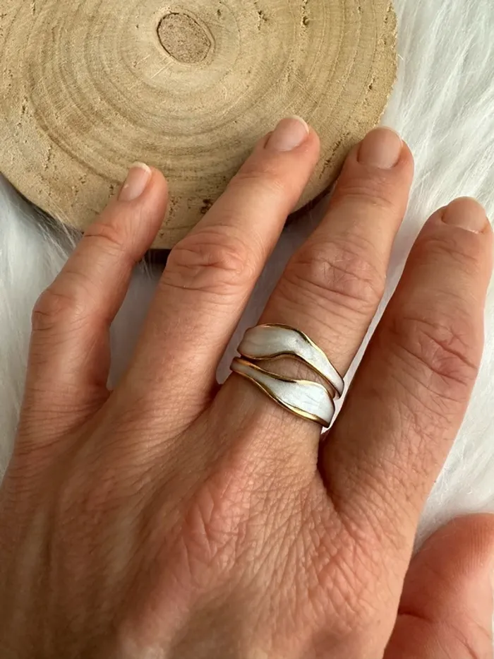 Bague or inox design - photo numéro 2