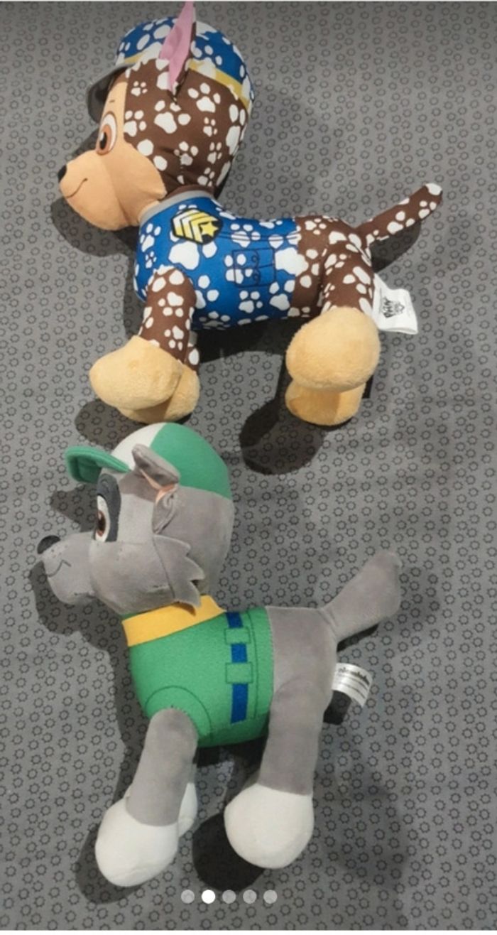 Lot de 2 peluches Pat patrouille - photo numéro 2