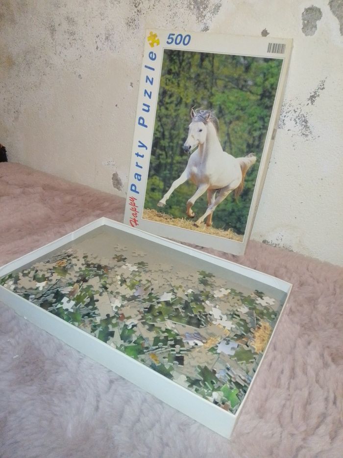 Puzzle cheval blanc 500 pièces happ - photo numéro 2