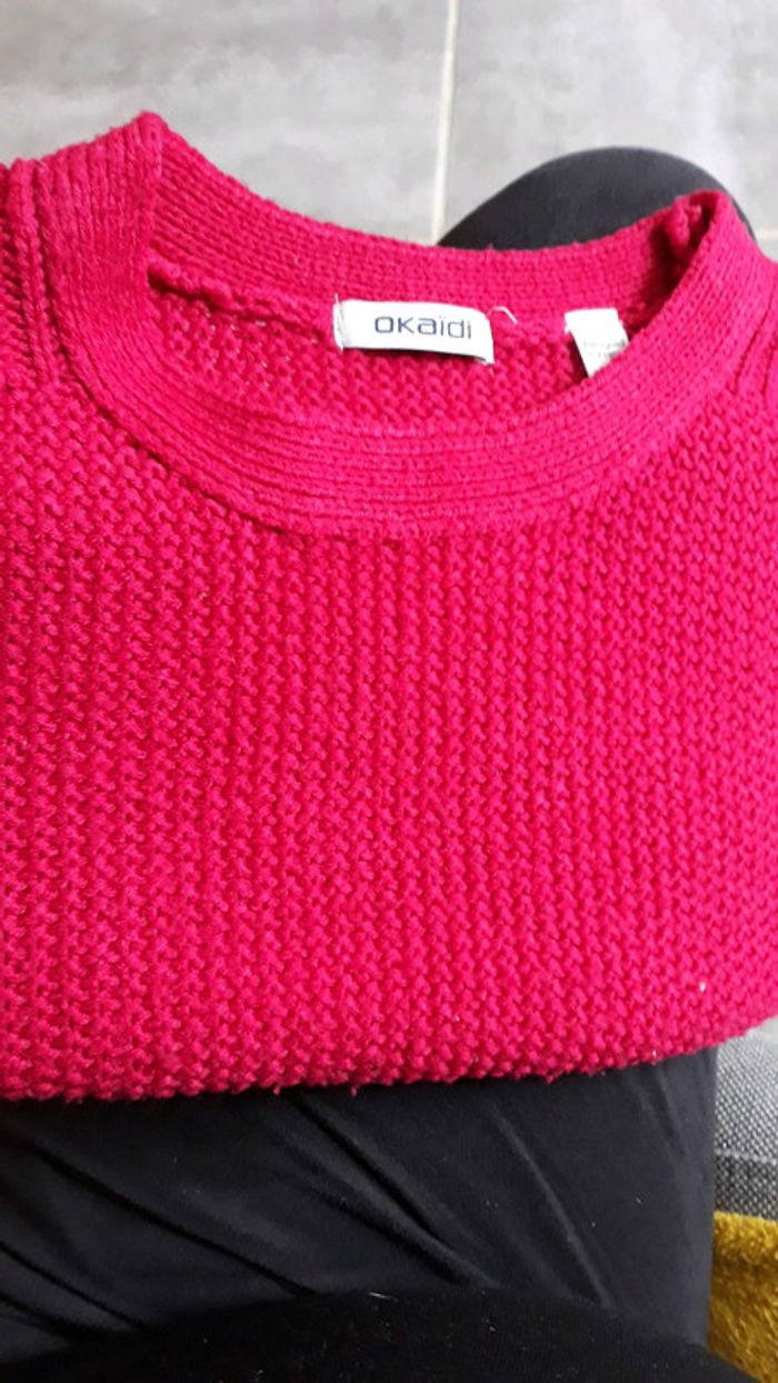 Pull manche courte okaidi taille 6 ans - photo numéro 3