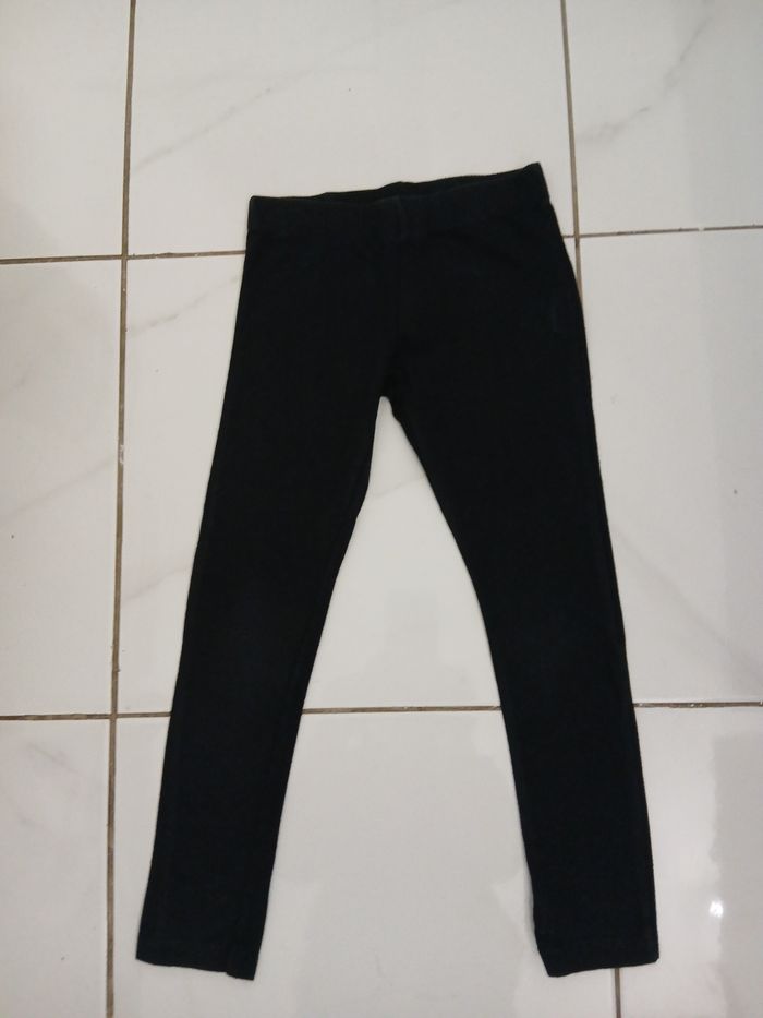Pantalon de legging fille taille 4 ans couleur noir - photo numéro 3