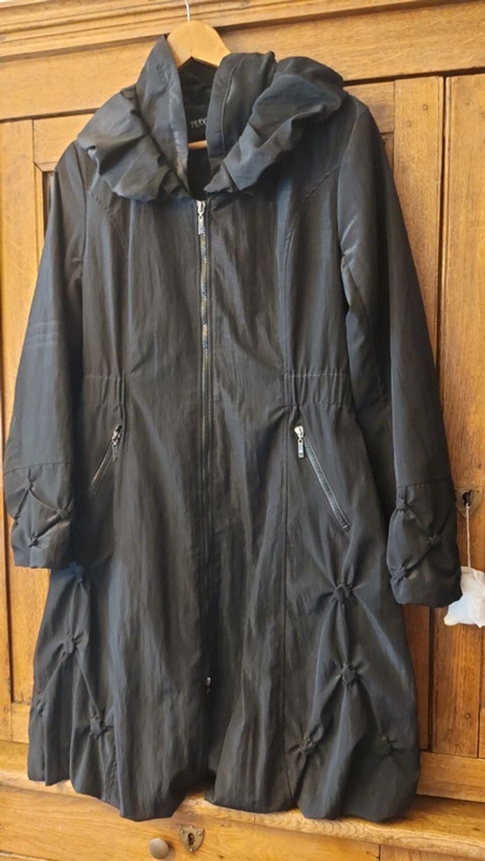 Trench Franstyle noir  t 2 (t 40)petit prix - photo numéro 4