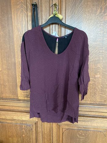 Blouse bordeau