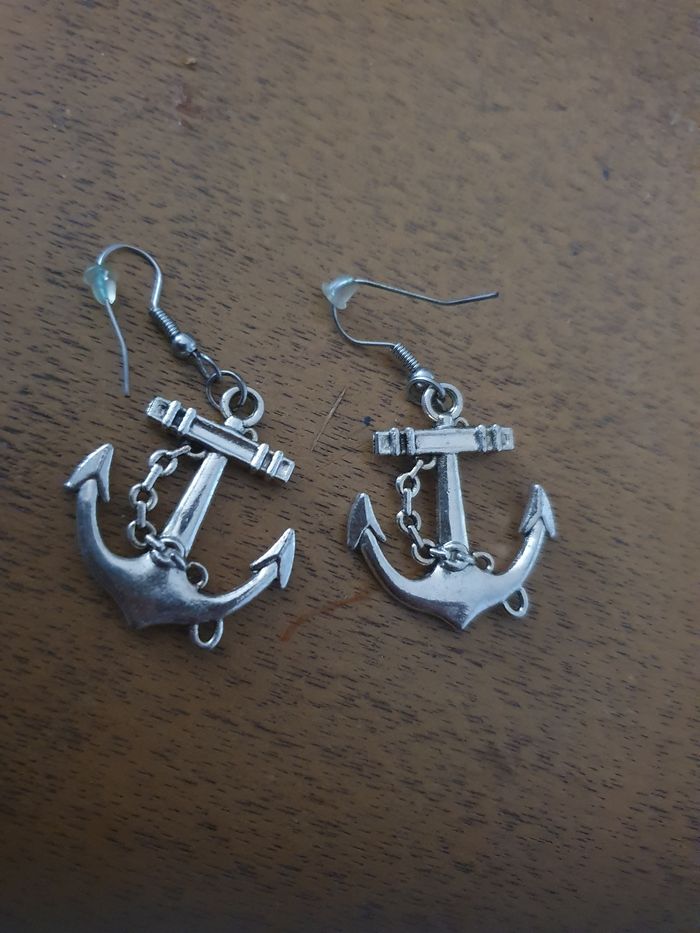 Boucles d'oreilles ancre