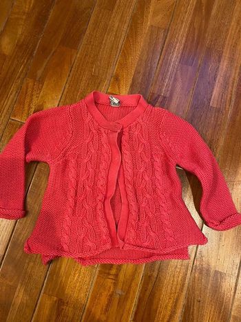 Gilet tao 18 mois rose foncé