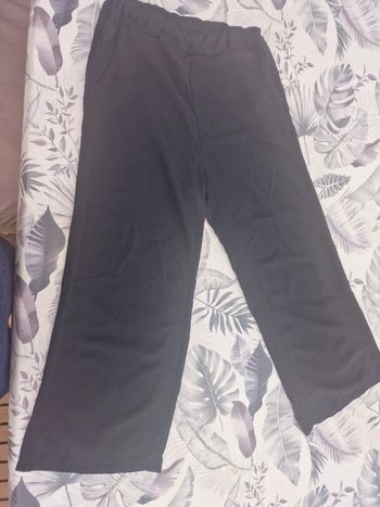 Pantalon noir large tout fin