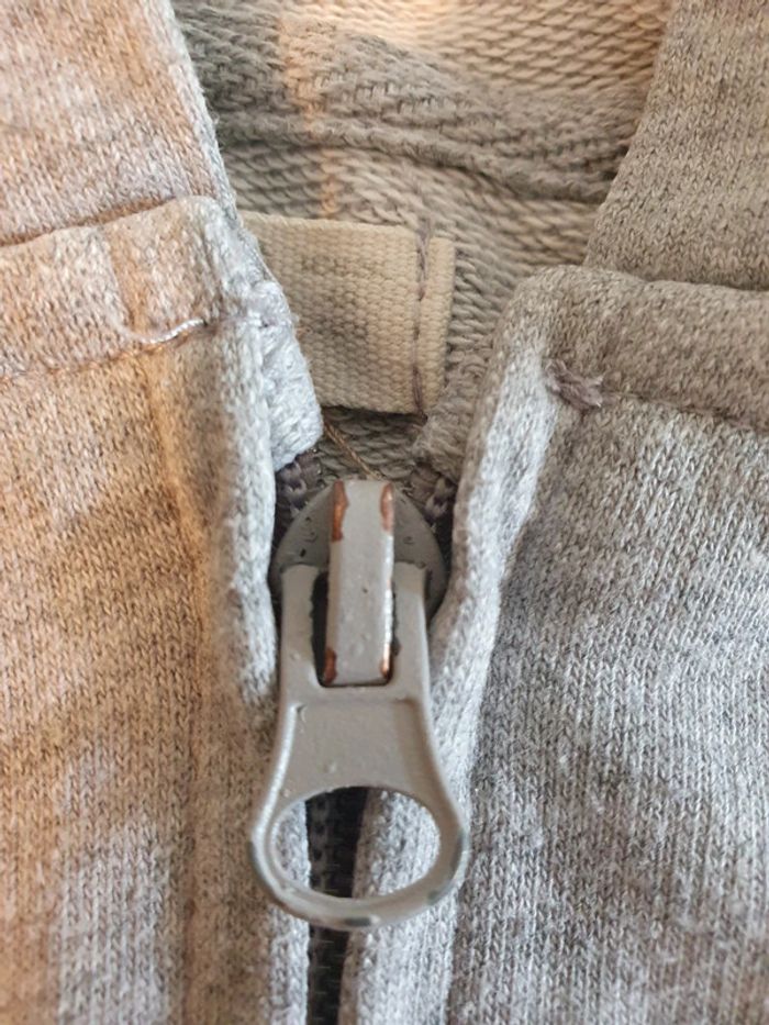 Sweat à capuche sweatshirt gris Mango 6 mois 9 mois 74 cm - photo numéro 4