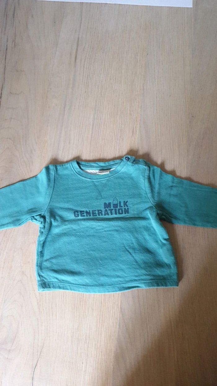 Pull vert tape à l'œil 9m