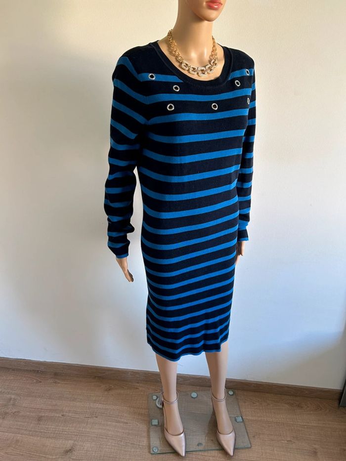 Robe pull noire et bleue Esprit taille XL TBE - photo numéro 4