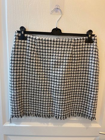 Jupe motif pied de poule Lili Sidonio Noir / Blanc T. M