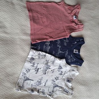 Lot débardeurs 3 ans garçon Petit Bateau