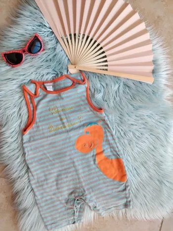 🕶 ensemble garçon combishort été 18 mois