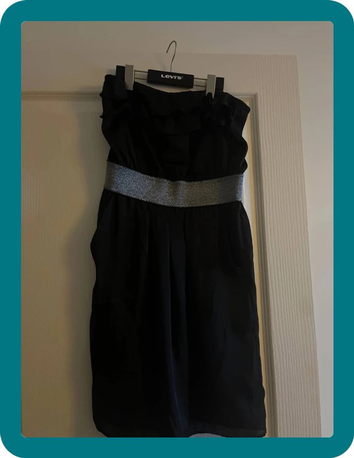 Robe bustier noire naf naf avec poches