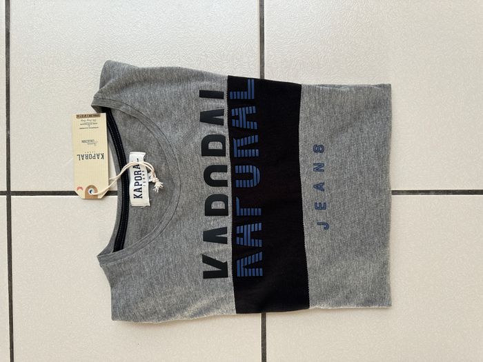 tee shirt gris/noir Kaporal taille 16 ans NEUF avec étiquette - photo numéro 6
