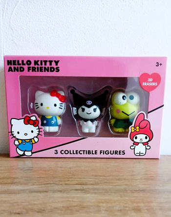 Figurines Hello Kitty 3D Erasers 3-Pack