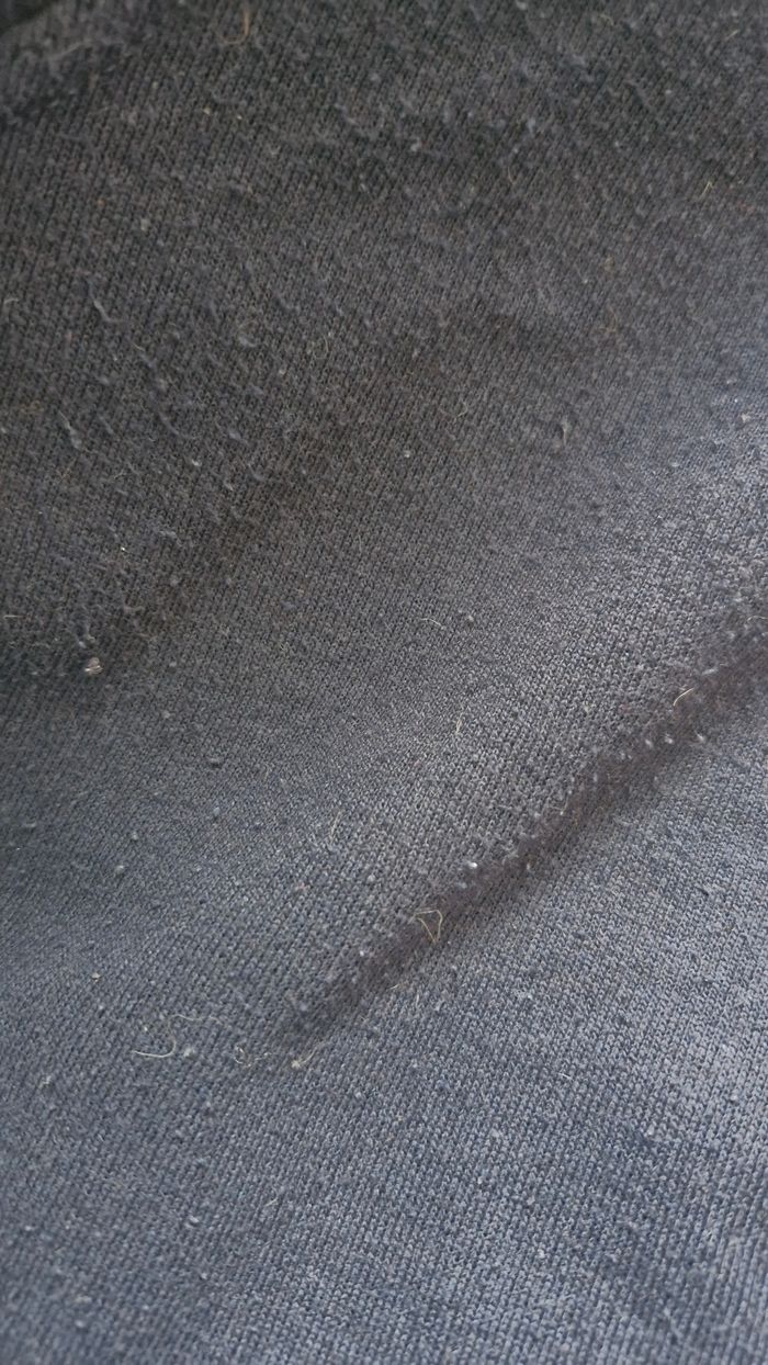 Sweat Ellesse vintage épais bleu marine avec broderies grises et blanches - photo numéro 4