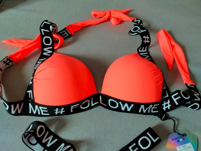 Haut de bikini fluo #FollowMe – Bikki Beach – Taille M – Neuf avec étiquette - photo numéro 2