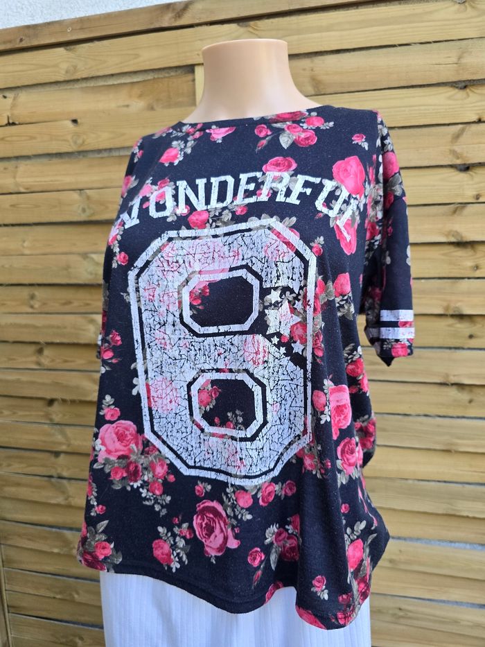 Tee-shirt wonderful 🍒y2k vintage🍒taille unique - photo numéro 2