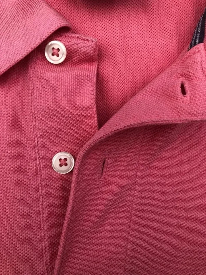 Polo Pink Adidas Mens Size L - photo numéro 3