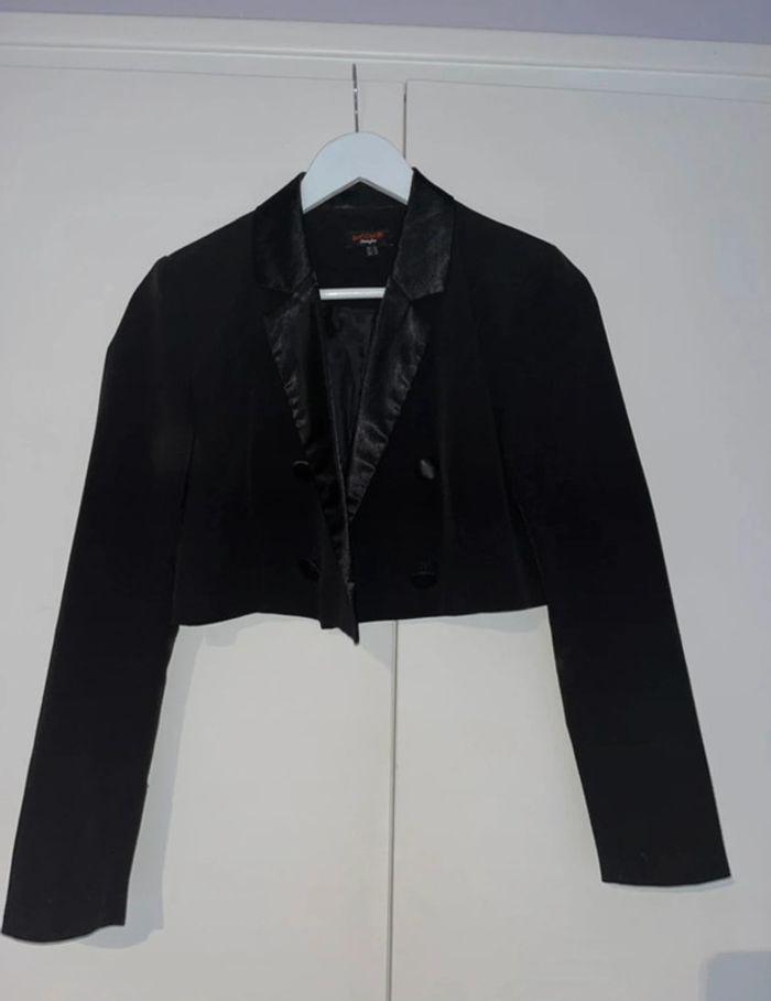 blazer court noir