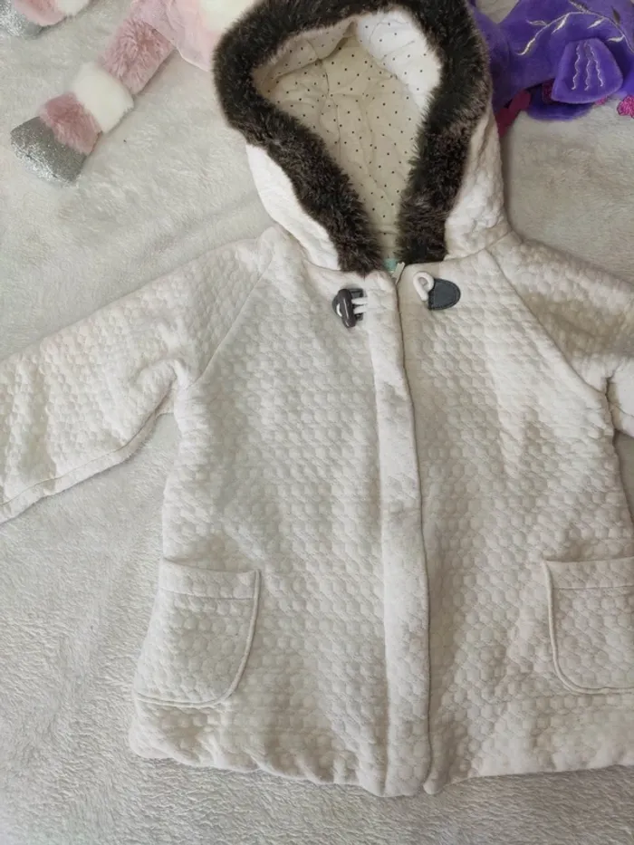 Manteau obaibi blanc 3 ans - photo numéro 2