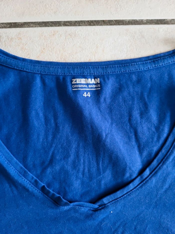 Zeeman - t shirt bleu T 44 - photo numéro 2