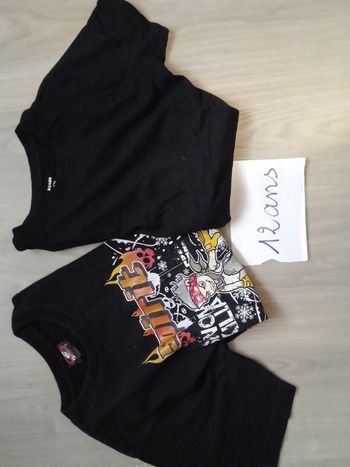 Lot de 2 tee shirts 12 ans